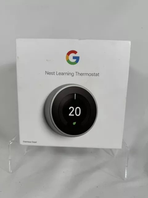 Google Nest Learning Thermostat (3rd Gen) Smart Thermostat - Stainless Steel