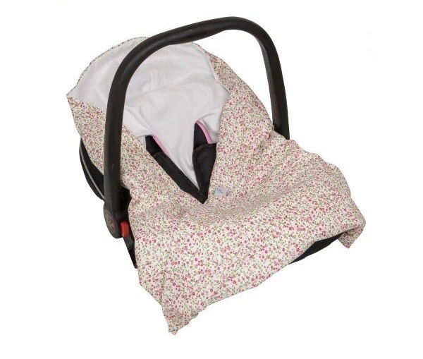 Nueva manta ligera 100 % algodón doble cara para bebé para asiento de coche asiento de coche bebé asiento de coche