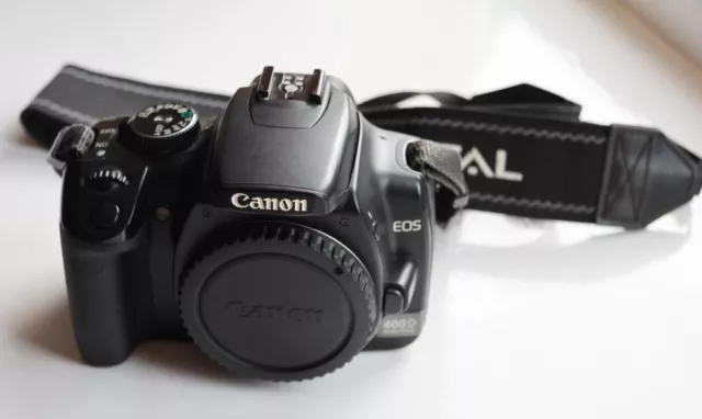 Canon EOS 400D 10.1MP Digital SLR Camera - Black (Body Only)