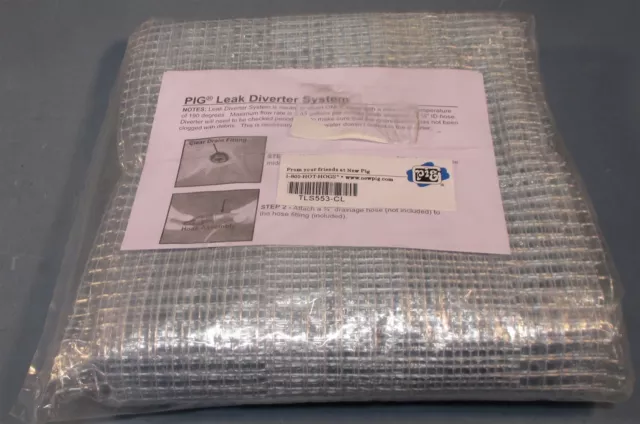 PIG TLS553-CL Pipe Roof Leak Diverter Tarp / Bag and Hose System Clean NIB