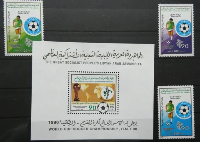 Bhutan Fußball WM  1982, MiNr 766 - 9**, Block 87A**