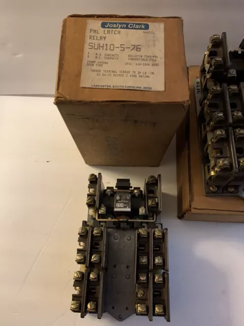 Joslyn Clark 5UH10-5-76 PML Latch Relay 5UH-76 Bulletin 7305 Type PML Cat No. 5U