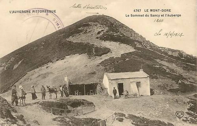 Cpa Le Mont-Dore Le Summit De Sancy Et L'auberge