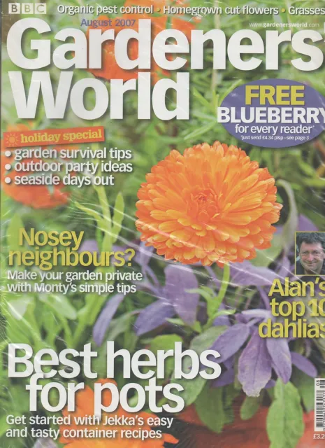 BBC Gardeners World August 2007  Magazine