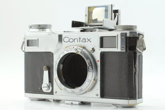 *Exc+5* Zeiss Ikon Contax II Rangefinder Film Camera w/ 433/26 Finder From JAPAN