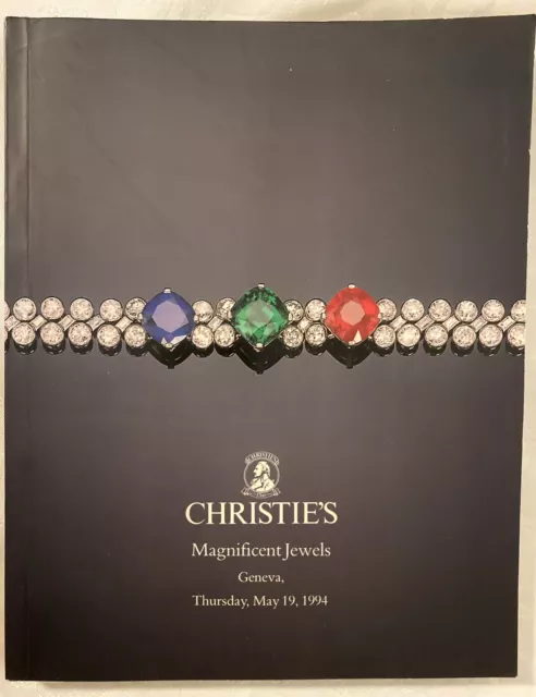 1994 Christie's Magnificent Jewels Geneva Auction Catalog Bucheron Tiffany