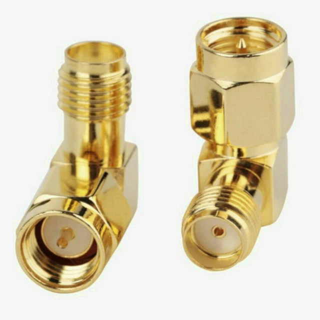 SMA Maschio A Femmina Spina 90° Angolo Destro RF Coax Adattatore Jack Connector
