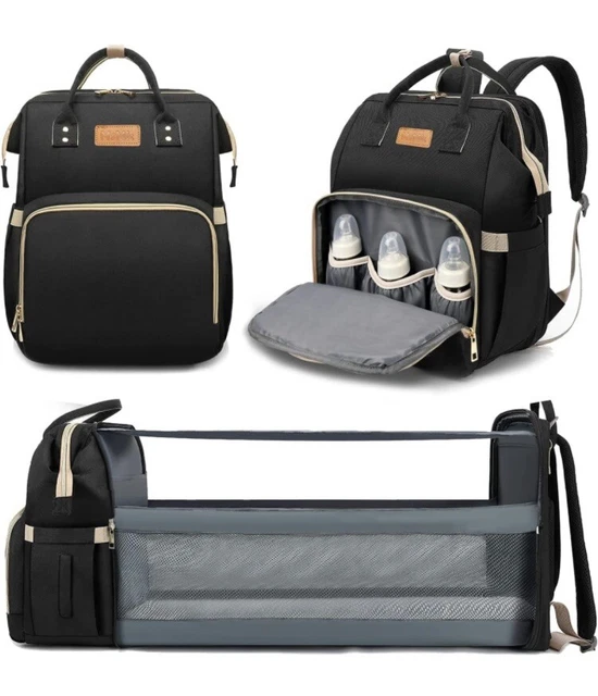 Diaper Bag Backpack with Portable Changing Station,Baby Travel Bag with USB Port
