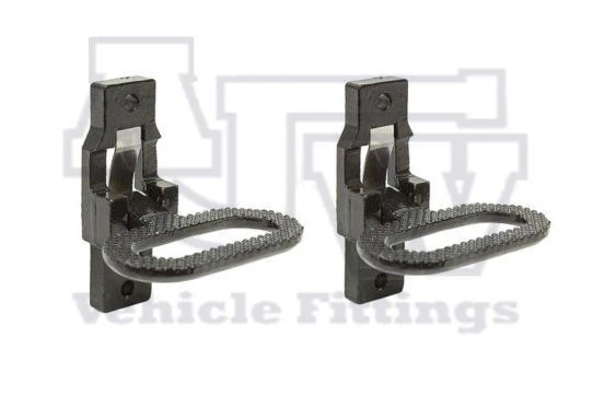 Foldable Bus Step 2 X FOLDING Step Black For Bus Coach Horsebox Trailer Truck Motorhome ...