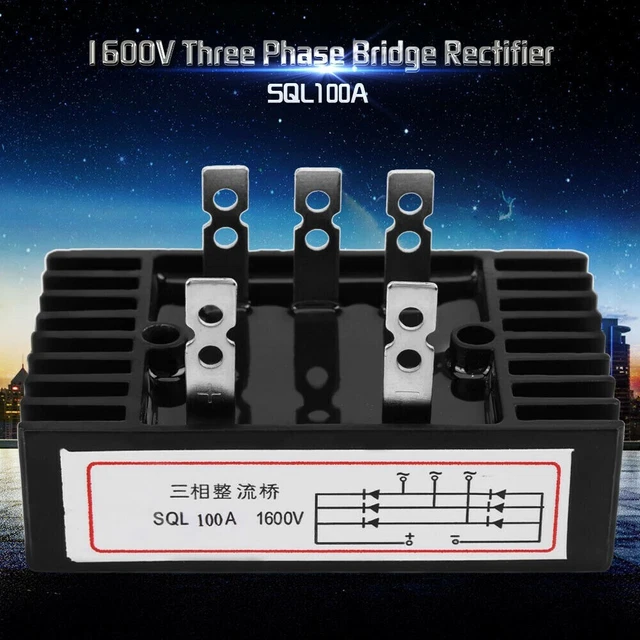 Pont Redresseur Triphasé 50A 1000V – Pour éolienne, Panneau Solaire Ou énergie Alternative