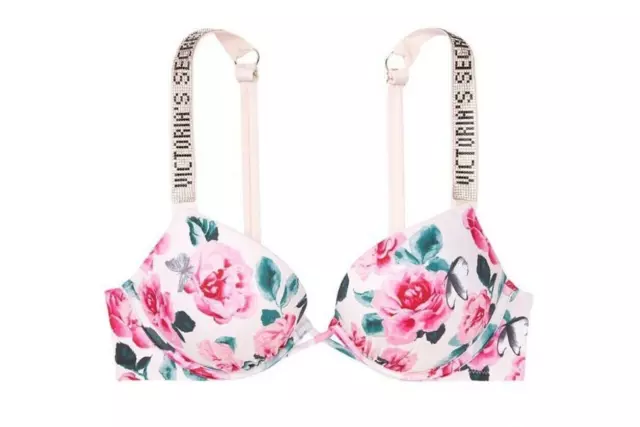 ☆ VICTORIA'S SECRET Shine Strap Bali Bombshell Add Cups Bikini Top 38C  £40.00 - PicClick UK