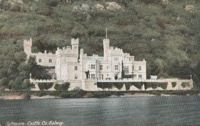 a irish galway county eire old postcard ireland kylemore castle