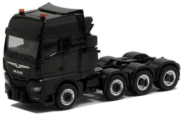 DS Automodelle Modellbauvertrieb | Herpa LKW MAN TG-X XXL Semitliefalde Sz Hakenflaschen Lr 1600 2 Wasel 303538