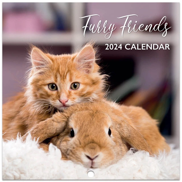 2024 FURRY FRIENDS Calendar, Stationery, Brand New £5.00 PicClick UK