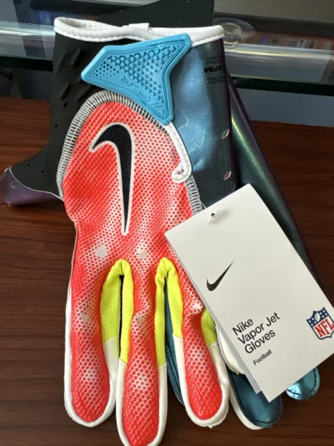 Nike Vapor Jet 7.0 NFL Combine Football Gloves Iridescent Multicolor Adult XL