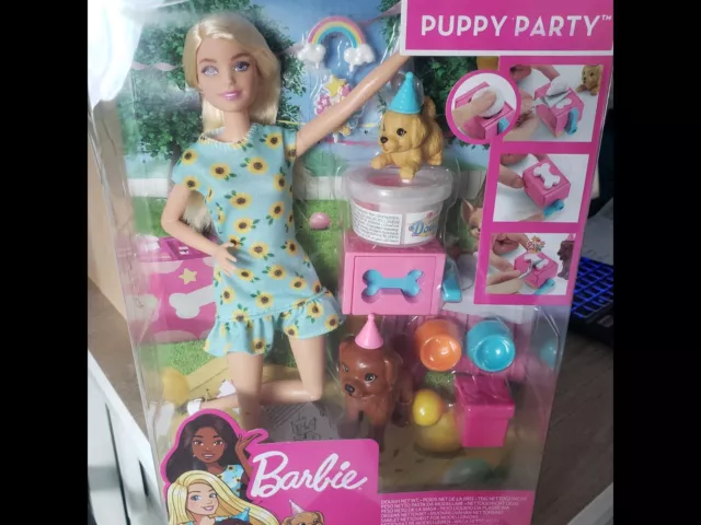 BARBIE Coffret Barbie Anniversaire des chiens