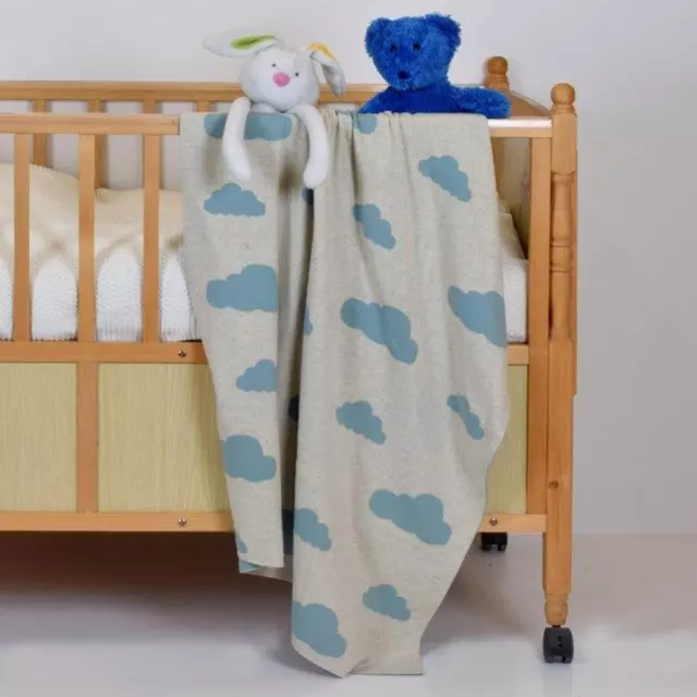 Wolken Decke Babydecke Kinderdecke Baby Kinder Kuscheldecke Schmusedecke