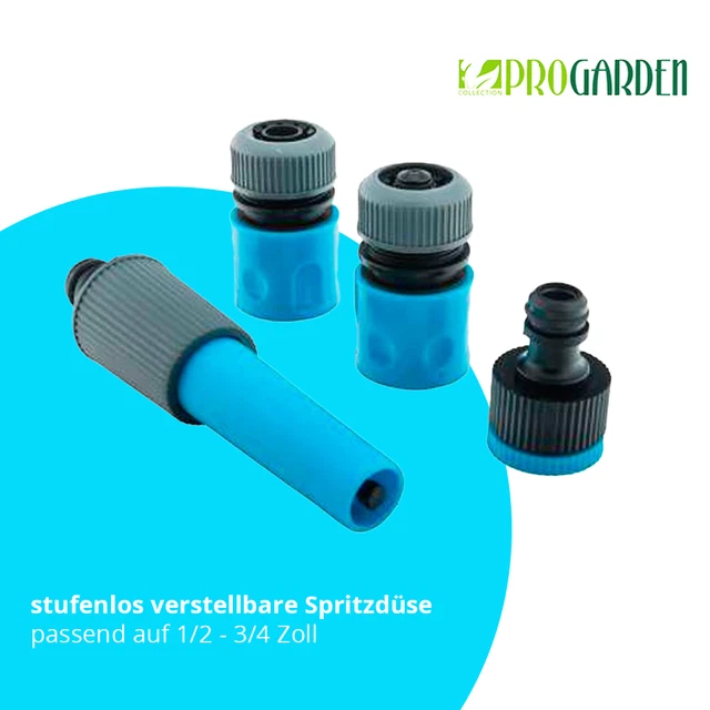 Hromee Biegsame Wassersprühdüse – Flexible Gartenschlauchaufsatz Mit Automatischer Stoppfunktion, 3/4 Zoll Gewinde