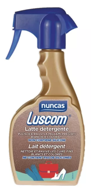 Lait détergent nettoyage cuir nettoie et ravive LUSCOM NUNCAS