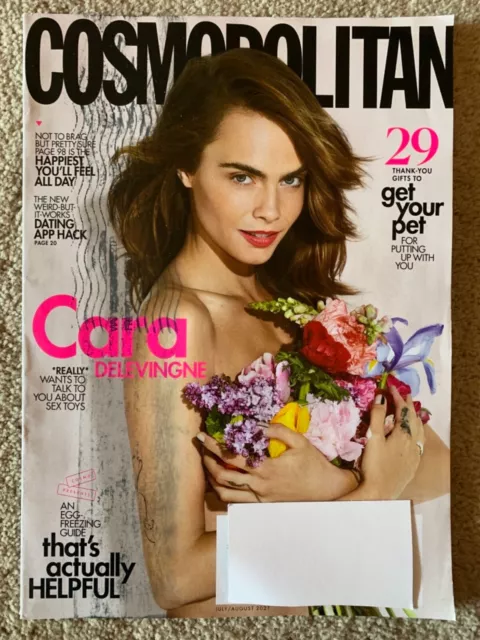 Cosmopolitan Cosmo Magazine - Cara Delevingne - July / August 2021