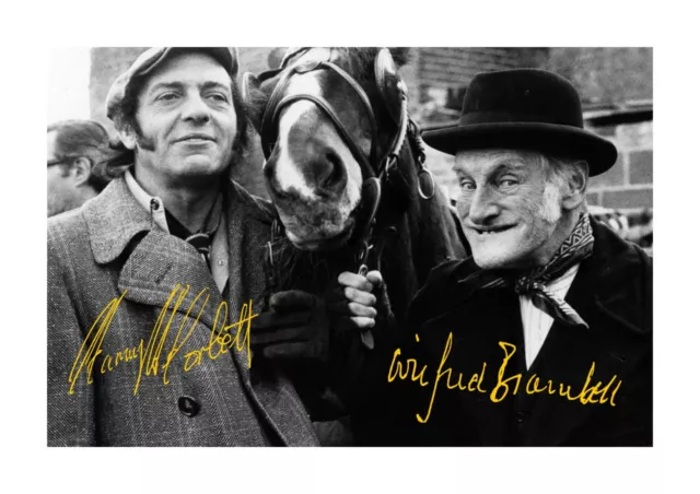 Steptoe & Son A4 reproduction signed photograph picture poster choice of frame