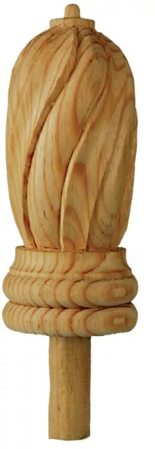 Regency Core Home Style -  Carved Wooden Newel Post Finial - PN796