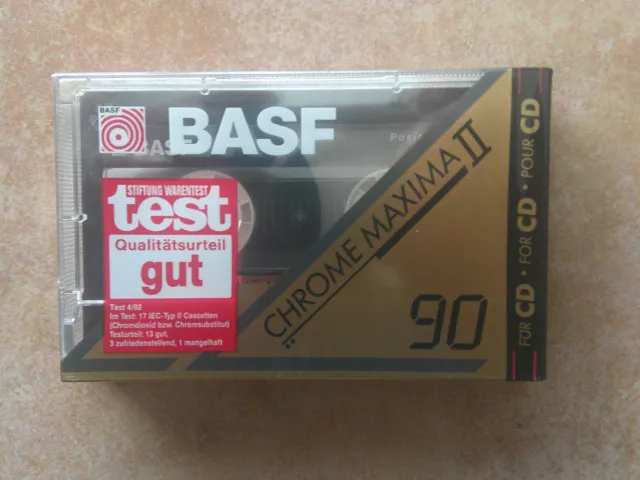 BASF Chrome Maxima CM II 90 Audiokassette - OVP