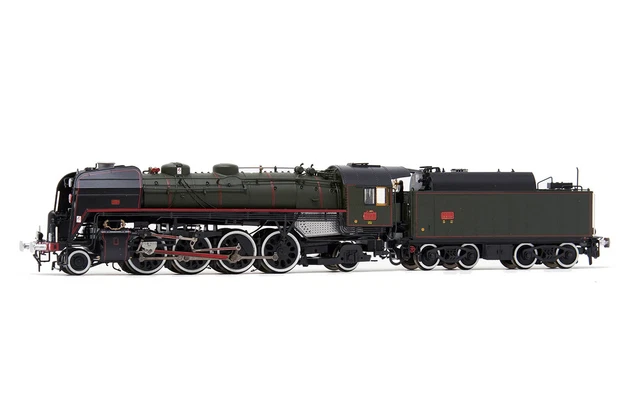Jouef HJ2432 SNCF locomotiva a vapore 141 R 420, tender a carbone, ep. V