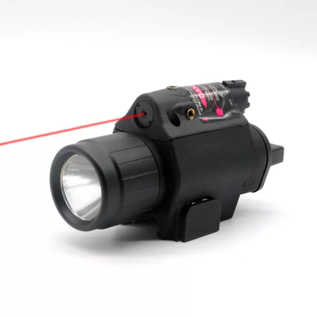 Tactical Red/Green Dot Laser Sight LED Flashlight Combo with 20mm Picatinny Rail