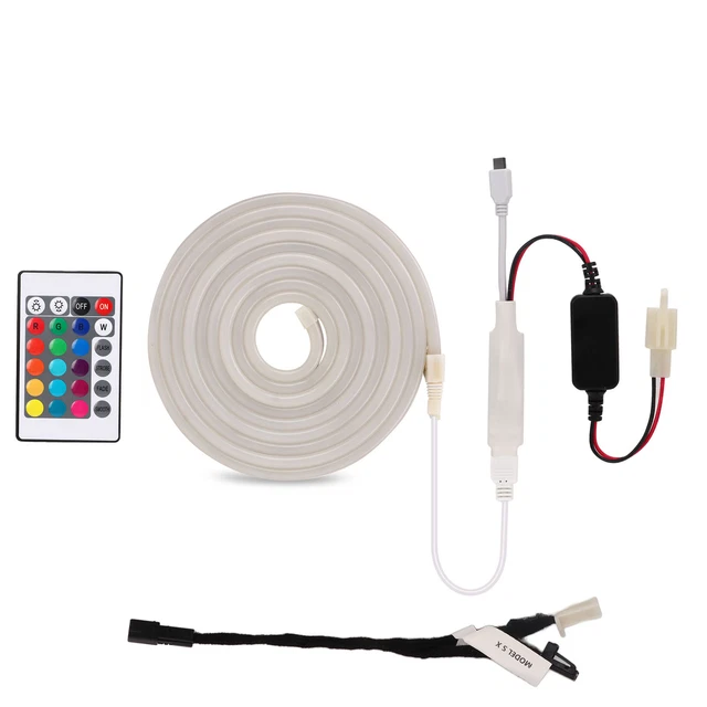 Car LED Strip Light App Controller Front Trunk RGB LED Surround Lighting