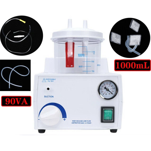 Portable Phlegm Suction Unit Dental Medical Suction Vacuum Aspirator Machine