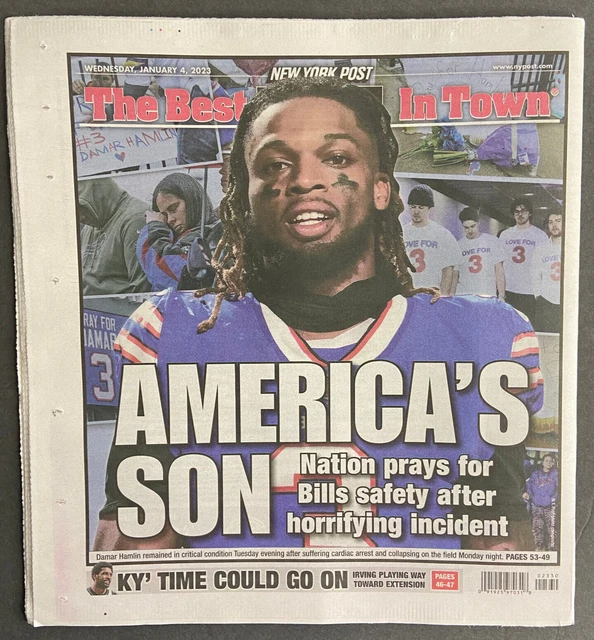 DAMAR HAMLIN BUFFALO Bills Lauren Boebert New York Post newspaper NYC 1