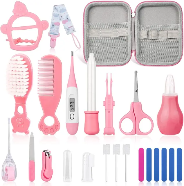 23Pcs Baby Healthcare and Grooming Kit  Baby Safety Set with Baby Hair Brush Nai