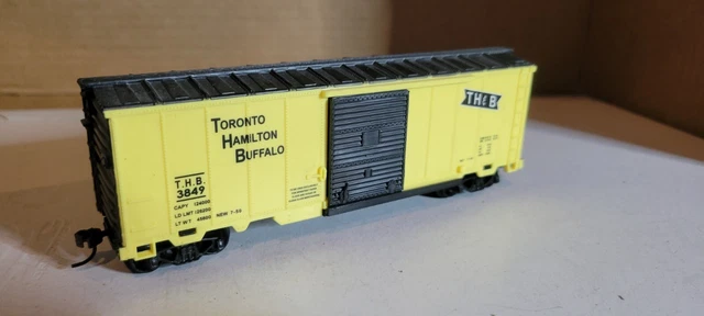 2B HO Scale Train Car TORONTO HAMILTON BUFFALO THB 3849 BOXCAR KNUCKLERS COUPLER