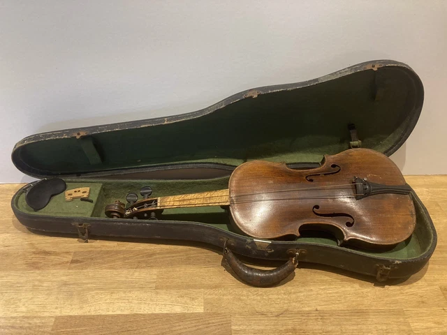 VINTAGE 4/4 Violin With Name Hopf On Back £85.00 - PicClick UK