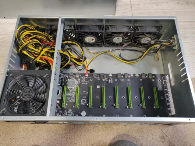 8 GPU Mining Server Case + Motherboard + Ram + PSU