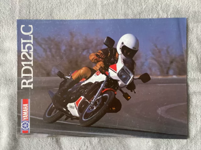 YAMAHA RD125LC MOTORCYCLE Sales Brochure 1985 #LIT-3MC-0107853-85E