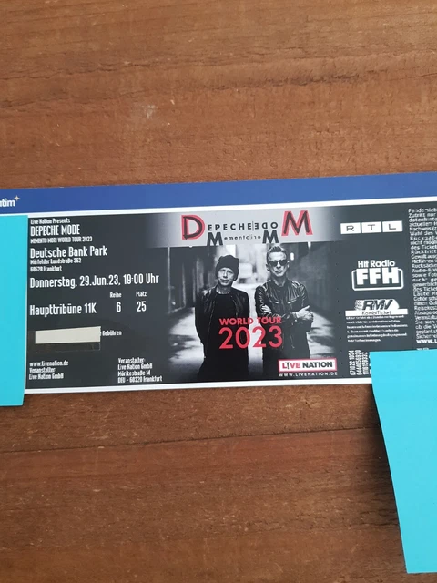 Depeche Mode Ticket FRANKFURT 29.06.23 SITZPLATZ
