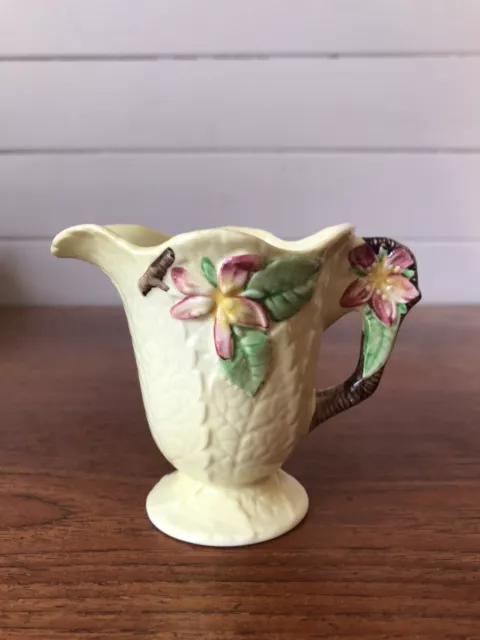 Vintage Carlton Ware Porcelain Yellow Apple Blossom Jug Made In England