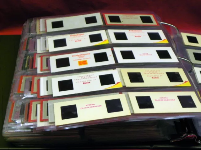 25 Archival Realist 3D Stereo Slide Storage Pages For Storing up to 250 Slides!