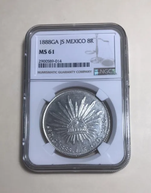 1891Ga Js Mexico 8R Ngc Ms61