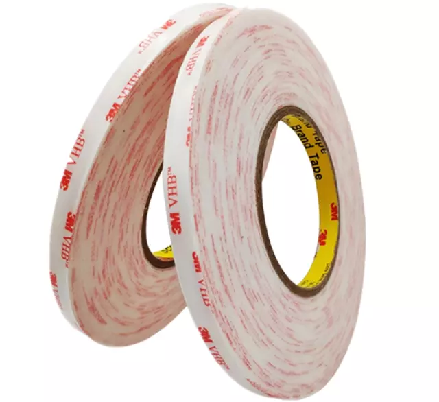 CLEAR 3M VHB TAPE ~ Double Sided HEAVY DUTY Self Adhesive ~ 8mm wide x 1mm thick