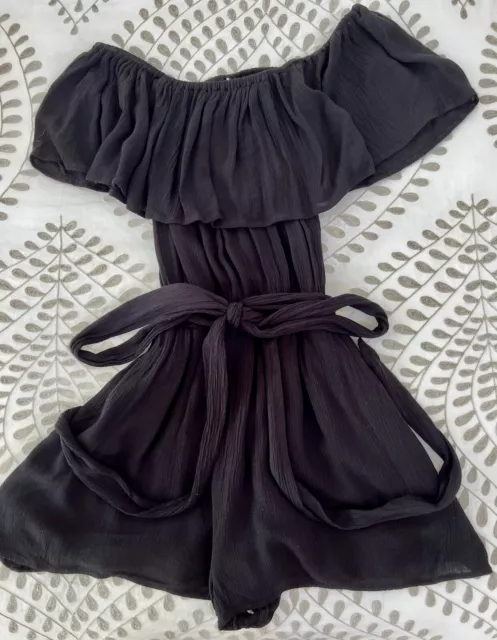 mara hoffman off the shoulder romper, sz M