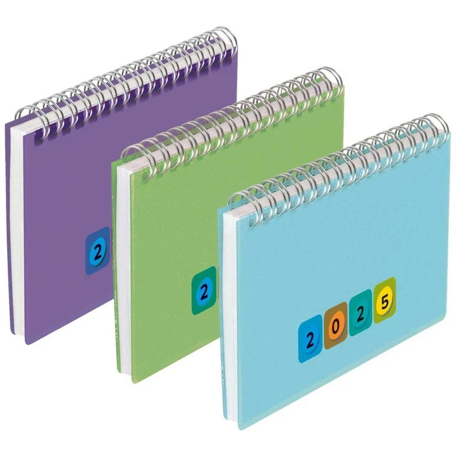 HERLITZ SCHREIBTISCHKALENDER 2025 Mini Protect 128 Seiten 1 Woche = 2 