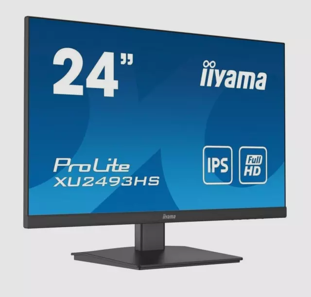 iiyama ProLite XU2493HS-B5 60.47 cm (23.8") FHD IPS Monitor DP/HDMI Schwarz Neu