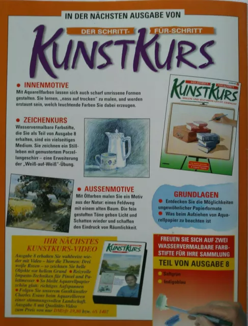 Ausgabe 8, Der Schritt-für-Schritt Kunstkurs, Malen und Zeichnen leicht gemacht