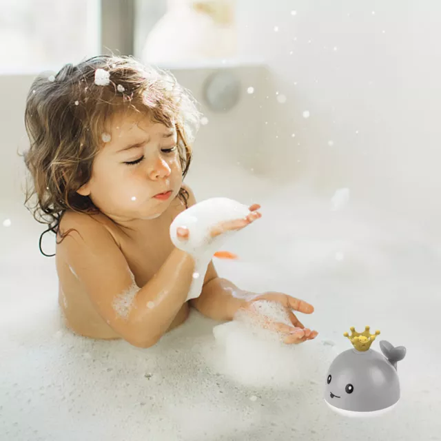 Baby Bath Toy With Light Bathtub Fun Gift Water Spray Swimming Pool Cute Whale