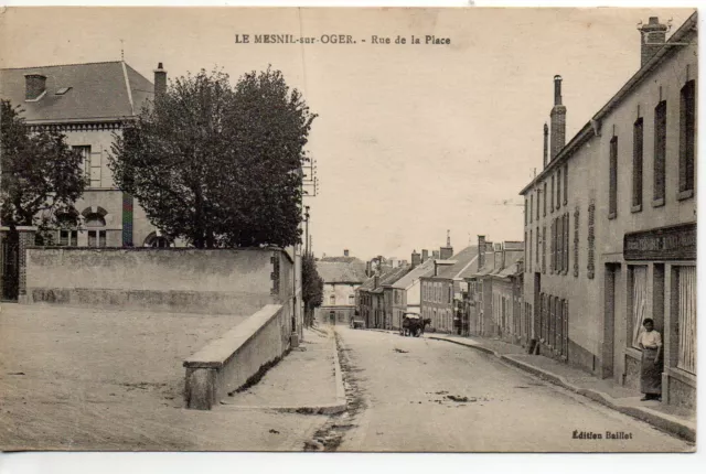 LE MESNIL SUR OGER - Marne - CPA 51 - Rue de la place - shop