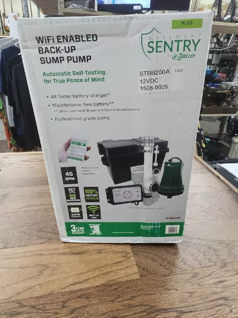 Zoeller stbb200 Wifi  Sentry Back-up Sump Pump System.