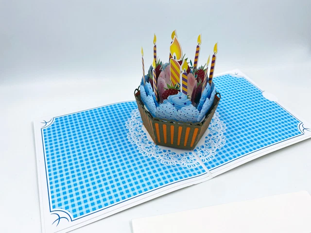 Happy Birthday Pop-Up Grusskarte: 3D Wunder Aus Papier – Perfekt Zum Verschenken